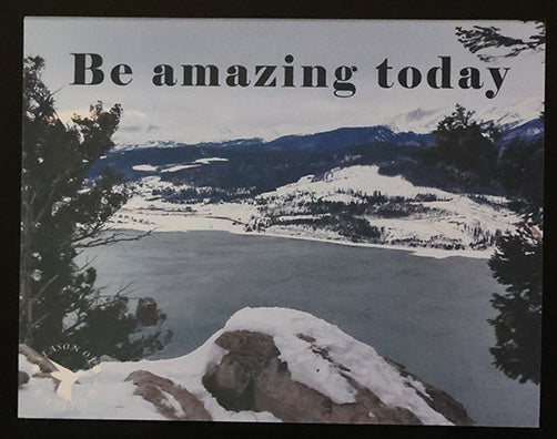 Thankful Note Card - Be amazing today - Set of 25
