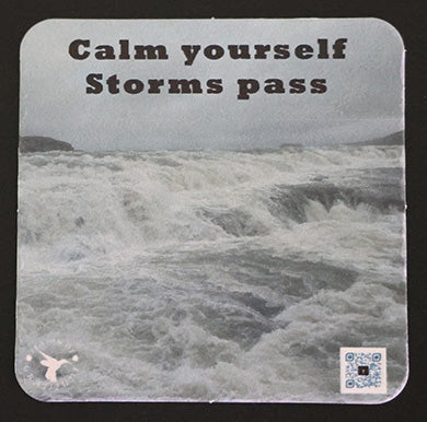 Courtesy Coasters - Calm yourself storms pass - Set of 8