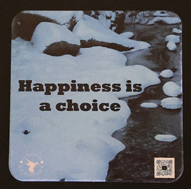 Courtesy Coasters - Happiness is a choice - Set of 8