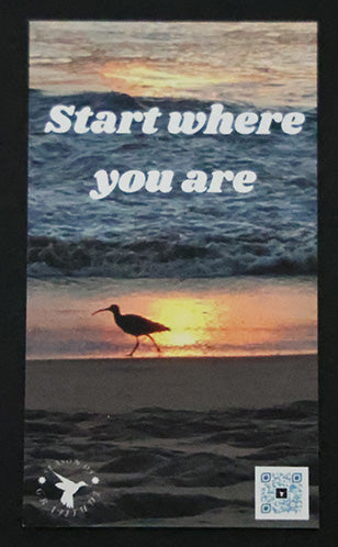 Mindful Magnet - Vertical - Start where you are - Set of 25