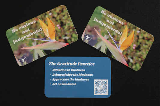 Be Curious Not Judgmental Business Card