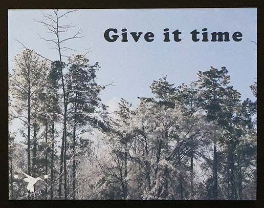 Thankful Note Card - Give it time - Set of 25