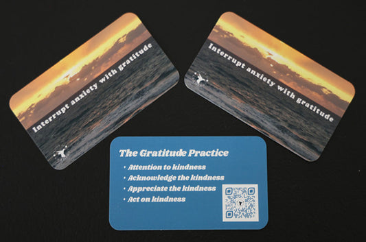 Interrupt Anxiety With Gratitude Business Card