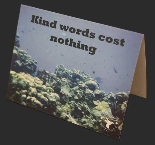 Kind Words Cost Nothing Note Card