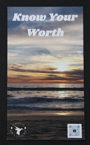 Mindful Magnet - Vertical - Know your worth - Set of 25