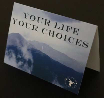 Your Life Your Choices Note Card